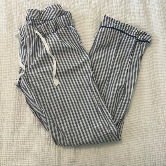 J. Crew Blue and White Striped Pants XS - Picture 2 of 4